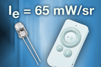 Vishay 的新型 3mm 紅外發射器的性能趕超 5mm 發射器