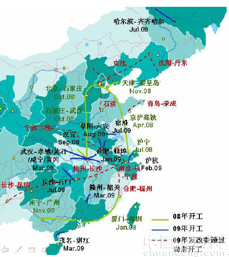 我國東部地區鐵路建設進展