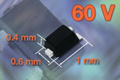 Vishay推出業界最小的60V功率MOSFET SiM400