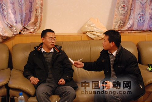 國網風場項目物資部經理接受記者采訪