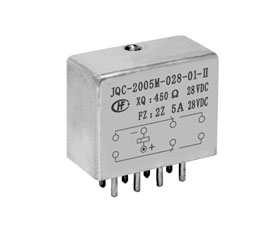 宏發電聲 1/5立方英寸兩組轉換觸點密封電磁繼電器JQC-2005M