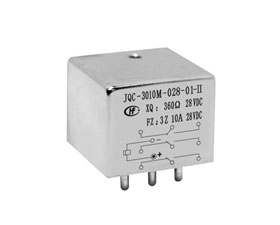 宏發電聲 2/5立方英寸三組轉換觸點密封電磁繼電器JQC-3010M