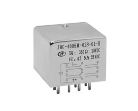 宏發電聲 2/5立方英寸四組轉換觸點密封電磁繼電器 JQC-4005M